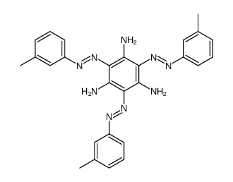 2,4,6-tris[(3-methylphenyl)diazenyl]benzene-1,3,5-triamine结构式