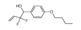 1-(4-Butoxy-phenyl)-2,2-difluoro-but-3-en-1-ol Structure