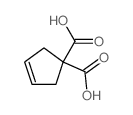 cyclopent-3-ene-1,1-dicarboxylic acid结构式