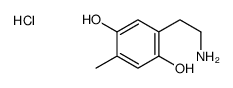 2-(2-aminoethyl)-5-methylbenzene-1,4-diol,hydrochloride Structure