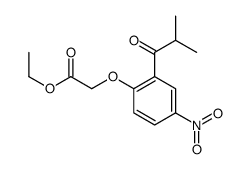 ethyl 2-[2-(2-methylpropanoyl)-4-nitrophenoxy]acetate Structure
