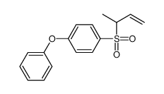 1-but-3-en-2-ylsulfonyl-4-phenoxybenzene结构式
