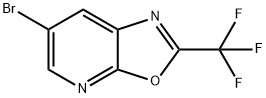 6-溴-2-(三氟甲基)噁唑并[5,4-B]吡啶结构式