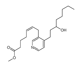 methyl 7-[4-(3-hydroxyoctyl)pyridin-3-yl]hept-5-enoate结构式