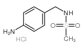 4-氨基-N-甲基-alpha-甲苯磺胺盐酸盐结构式