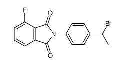 2-[4-(1-bromoethyl)phenyl]-4-fluoroisoindole-1,3-dione结构式
