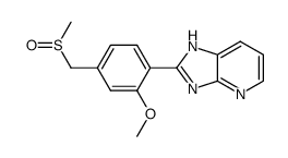 2-(2'-Methoxy-4'-methylsulfinylmethyl-phenyl)-imidazo[4,5-b]pyridine结构式