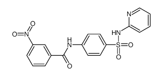 3-nitro-N-[4-(pyridin-2-ylsulfamoyl)phenyl]benzamide结构式