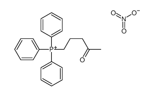 4-oxopentyl(triphenyl)phosphanium,nitrate Structure