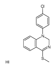 1-(4-chlorophenyl)-4-(methylthio)-1,2-dihydroquinazoline hydroiodide Structure