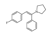 1-[2-(4-fluorophenyl)-1-phenylethenyl]pyrrolidine Structure