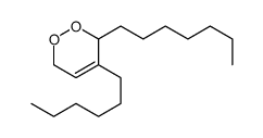 3-heptyl-4-hexyl-3,6-dihydro-1,2-dioxine Structure