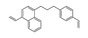 1-ethenyl-4-[3-(4-ethenylphenyl)propyl]naphthalene结构式