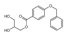 2,3-dihydroxypropyl 4-phenylmethoxybenzoate结构式