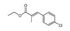 ethyl 3-(4-chlorophenyl)-2-methyl-2-propenoate Structure