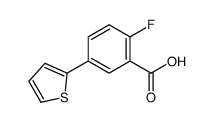 2-FLUORO-5-(THIOPHEN-2-YL)BENZOIC ACID Structure