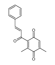 2-cinnamoyl-3,5-dimethyl-1,4-benzoquinone结构式