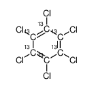 Hexachlorobenzene 13C6 Structure