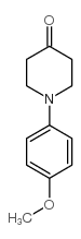 1-(4-甲氧基苯基)哌啶-4-酮结构式