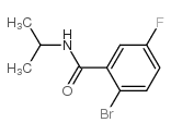 N-异丙基-2-溴-5-氟苯甲酰胺结构式