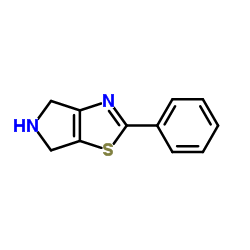 5,6-二氢-2-苯基-4H-吡咯并[3,4-d]噻唑结构式