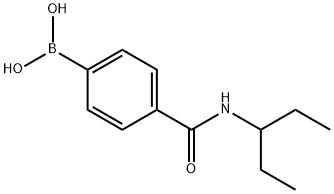 4-(戊-3-基氨基甲酰基)苯基硼酸结构式