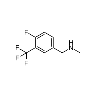 1-(4-氟-3-(三氟甲基)苯基)-N-甲基甲胺结构式