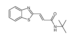 (E)-3-(benzo[d]thiazol-2-yl)-N-tert-butylacrylamide结构式