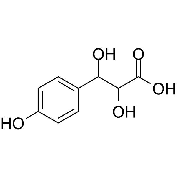 2,3-二羟基-3-(4-羟基苯基)丙酸结构式