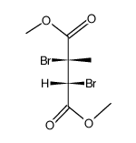 Butanedioic acid, 2,3-dibromo-2-methyl-, dimethyl ester, (R*,R*)- (9CI) structure
