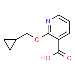 2-(cyclopropylmethoxy)pyridine-3-carboxylic acid结构式