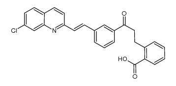 (E)-2-(3-{3-[2-(7-chloro-quinolin-2-yl)-vinyl]-phenyl}-3-oxo-propyl)-benzoic acid结构式