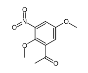 1-(2,5-dimethoxy-3-nitro-phenyl)-ethanone结构式