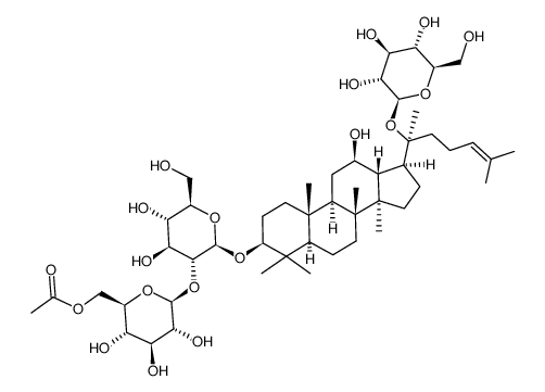 6''-O-acetylginsenoside Rd结构式