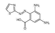 3,5-diamino-2-(1,3-thiazol-2-yldiazenyl)benzoic acid结构式