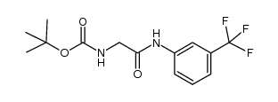 2-(tert-butoxycarbonyl)amino-N-(3-trifluoromethylphenyl)acetamide Structure