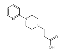 3-(4-(吡啶-2-基)哌嗪-1-基)丙酸结构式