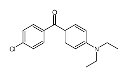 (4-chlorophenyl)-[4-(diethylamino)phenyl]methanone Structure
