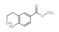 4-羟基-3-丙基苯甲酸甲酯结构式