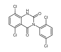 5,8-dichloro-3-(2,5-dichloro-phenyl)-1H-quinazoline-2,4-dione Structure