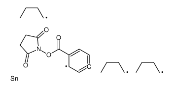 (2,5-dioxopyrrolidin-1-yl) 4-tributylstannylbenzoate Structure