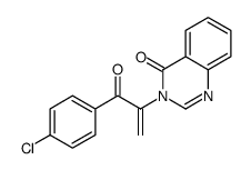 3-[3-(4-chlorophenyl)-3-oxoprop-1-en-2-yl]quinazolin-4-one结构式