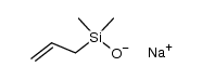 sodium 1,1-dimethyl-1-(2-propen-1-yl)silanolate Structure