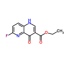 Ethyl 6-fluoro-4-hydroxy-1,5-naphthyridine-3-carboxylate Structure
