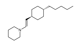 1-[trans-2-(trans-4-Pentylcyclohexyl)vinyl]piperidin Structure