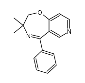 3,3-dimethyl-5-phenyl-2,3-dihydropyrido[3,4-f][1,4]oxazepine Structure
