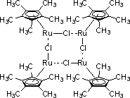 氯(五甲基环戊二烯)钌(II)四聚体结构式