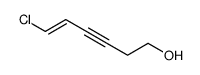 6-chlorohex-5-en-3-yn-1-ol Structure