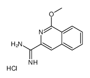 1-methoxyisoquinoline-3-carboximidamide,hydrochloride Structure