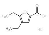 4-Aminomethyl-5-ethyl-furan-2-carboxylic acid hydrochloride Structure